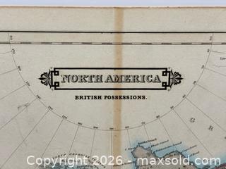 MaxSold Auction: Antique c.1831 Hand Coloured Map of Canada  - Toronto (Ontario, Canada) PARTNER MANAGED Estate Sale Online Auction - Glen Road