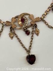 MaxSold Auction: Antique Edwardian Draped Necklace with Dark Red Bohemian Garnets - Toronto (Ontario, Canada) PARTNER MANAGED Estate Sale Online Auction - Glen Road