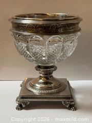 MaxSold Auction: Antique Silver + Cut Crystal Glass Pedestal Bowl  - Toronto (Ontario, Canada) PARTNER MANAGED Estate Sale Online Auction - Glen Road