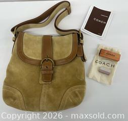 MaxSold Auction: Coach Suede + Leather Purse - Toronto (Ontario, Canada) PARTNER MANAGED Estate Sale Online Auction - Glen Road