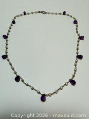 MaxSold Auction: Delicate Amethyst + Pearl Necklace  - Toronto (Ontario, Canada) PARTNER MANAGED Estate Sale Online Auction - Glen Road