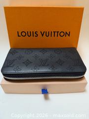 MaxSold Auction: Louis Vuitton Black Clutch Wallet in Box  - Toronto (Ontario, Canada) PARTNER MANAGED Estate Sale Online Auction - Glen Road