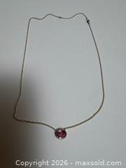 MaxSold Auction: Pink Tourmaline Sterling Silver Necklace  + Appraisal  - Toronto (Ontario, Canada) PARTNER MANAGED Estate Sale Online Auction - Glen Road