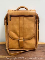 MaxSold Auction: Queros Tan Leather Backpack/Shoulder Bag  - Toronto (Ontario, Canada) PARTNER MANAGED Estate Sale Online Auction - Glen Road