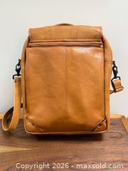 MaxSold Auction: Queros Tan Leather Backpack/Shoulder Bag  - Toronto (Ontario, Canada) PARTNER MANAGED Estate Sale Online Auction - Glen Road