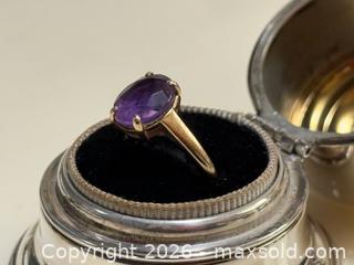 MaxSold Auction: Vintage 10K Gold + Amethyst Ring  - Toronto (Ontario, Canada) PARTNER MANAGED Estate Sale Online Auction - Glen Road