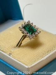 MaxSold Auction: Vintage 14K White Gold + Green Stone + Diamond Ring  - Toronto (Ontario, Canada) PARTNER MANAGED Estate Sale Online Auction - Glen Road