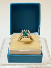 MaxSold Auction: Vintage 14K White Gold + Green Stone + Diamond Ring  - Toronto (Ontario, Canada) PARTNER MANAGED Estate Sale Online Auction - Glen Road