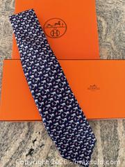 MaxSold Auction: Hermes Silk Monkey + Elephant Tie + Box - Toronto (Ontario, Canada) PARTNER MANAGED Estate Sale Online Auction - Glen Road