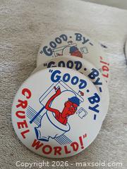 MaxSold Auction: Assorted Pinbacks  - Sun City (Arizona, USA) SELLER MANAGED Reseller Online Auction - West Forrester Drive