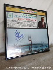 MaxSold Auction: Signed Framed Tony Bennet “I Left My Home in San Franciso” Poster - Sun City (Arizona, USA) SELLER MANAGED Reseller Online Auction - West Forrester Drive