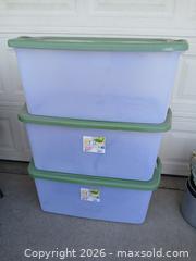 MaxSold Auction: Storage Tubs – 3 - Sun City (Arizona, USA) SELLER MANAGED Reseller Online Auction - West Forrester Drive