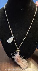 MaxSold Auction: Zacasha Pink Tassel Necklace New with Tag - Toronto (Ontario, Canada) SELLER MANAGED Downsizing Online Auction - Mcadam Avenue