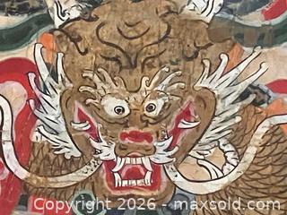 MaxSold Auction: Antique Tibetan Dragon Painting - Douglas (Massachusetts, USA) PARTNER MANAGED Estate Sale Online Auction - South West Main Street