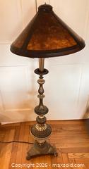 MaxSold Auction: Arts & Crafts-style Floor Lamp and Stained Glass Sconce Shades - Douglas (Massachusetts, USA) PARTNER MANAGED Estate Sale Online Auction - South West Main Street