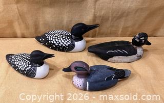 MaxSold Auction: Duck and Loon Decoys, Some Signed  - Douglas (Massachusetts, USA) PARTNER MANAGED Estate Sale Online Auction - South West Main Street