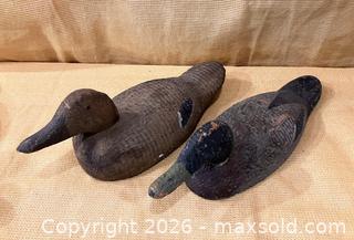 MaxSold Auction: Five Vintage Wooden Duck Decoys, Some Signed - Douglas (Massachusetts, USA) PARTNER MANAGED Estate Sale Online Auction - South West Main Street
