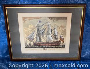 MaxSold Auction: Framed Lithograph of HMS "Invincible"  - Douglas (Massachusetts, USA) PARTNER MANAGED Estate Sale Online Auction - South West Main Street