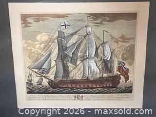 MaxSold Auction: Framed Lithograph of HMS "Invincible"  - Douglas (Massachusetts, USA) PARTNER MANAGED Estate Sale Online Auction - South West Main Street