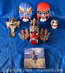 MaxSold Auction: Hand-painted Pacific Rim Masks - Douglas (Massachusetts, USA) PARTNER MANAGED Estate Sale Online Auction - South West Main Street