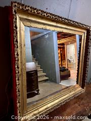 MaxSold Auction: Large Gilded Wall Mirror  - Douglas (Massachusetts, USA) PARTNER MANAGED Estate Sale Online Auction - South West Main Street