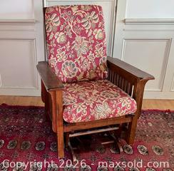 MaxSold Auction: Mission-style Glider  - Douglas (Massachusetts, USA) PARTNER MANAGED Estate Sale Online Auction - South West Main Street
