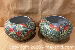 MaxSold Auction: Pair Chinese Lotus Pond Bowls - Douglas (Massachusetts, USA) PARTNER MANAGED Estate Sale Online Auction - South West Main Street