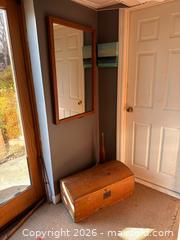 MaxSold Auction: Robert Burr Small Domed Trunk, Mirror, Oil Painting - Douglas (Massachusetts, USA) PARTNER MANAGED Estate Sale Online Auction - South West Main Street