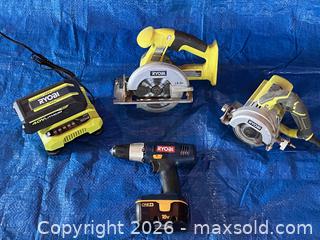MaxSold Auction: Ryobi Saws and Other Tools - Douglas (Massachusetts, USA) PARTNER MANAGED Estate Sale Online Auction - South West Main Street
