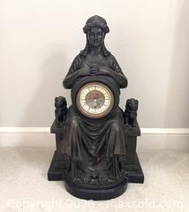 MaxSold Auction: Signed Piolaine Bronze Clock - Douglas (Massachusetts, USA) PARTNER MANAGED Estate Sale Online Auction - South West Main Street