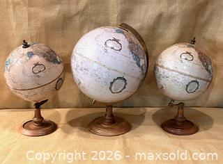 MaxSold Auction: Trio of Vintage Repogle Globes - Douglas (Massachusetts, USA) PARTNER MANAGED Estate Sale Online Auction - South West Main Street