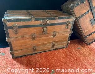 MaxSold Auction: Two fancy Vintage Trunks - Douglas (Massachusetts, USA) PARTNER MANAGED Estate Sale Online Auction - South West Main Street