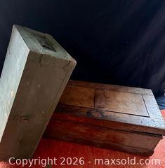 MaxSold Auction: Two Trunks - featuring  Green Army Trunk - Douglas (Massachusetts, USA) PARTNER MANAGED Estate Sale Online Auction - South West Main Street