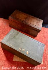 MaxSold Auction: Two Trunks - featuring  Green Army Trunk - Douglas (Massachusetts, USA) PARTNER MANAGED Estate Sale Online Auction - South West Main Street