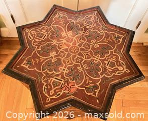 MaxSold Auction: Vintage Moroccan Star-shaped Table - Douglas (Massachusetts, USA) PARTNER MANAGED Estate Sale Online Auction - South West Main Street