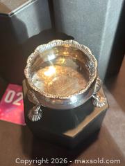 MaxSold Auction: Antique 3 Footed Sterling Silver Dish , or vanity accessory, 75 grams - Aurora (Ontario, Canada) SELLER MANAGED Estate Sale Online Auction - Closs Square