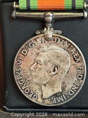 MaxSold Auction: Canada: WWII Defence Medal (Original), .80 Silver, 31 grams, with Ribbon - Aurora (Ontario, Canada) SELLER MANAGED Estate Sale Online Auction - Closs Square