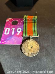 MaxSold Auction: Canada: WWII Defence Medal (Original), .80 Silver, 31 grams, with Ribbon - Aurora (Ontario, Canada) SELLER MANAGED Estate Sale Online Auction - Closs Square