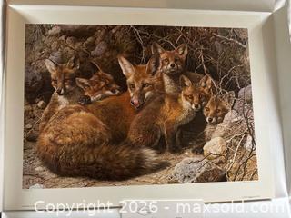 MaxSold Auction: NEW, Full House, Fox Family by Carl Brenders limited number print , signed , large  - Aurora (Ontario, Canada) SELLER MANAGED Estate Sale Online Auction - Closs Square