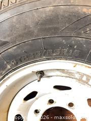MaxSold Auction: 16" Trailer Wheel with ST235/85R16 Tire, 8-Lug - Garden City (Georgia, USA) SELLER MANAGED Downsizing Online Auction -  Bryce Industrial Drive