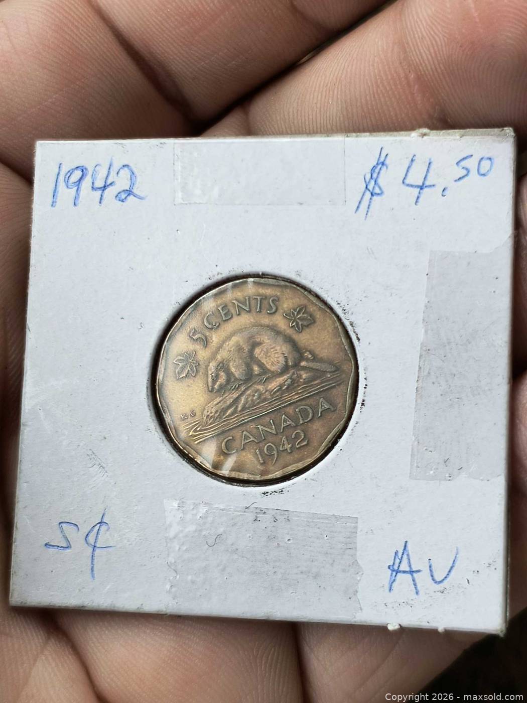 1942 Canada 5-cent coin | Maxsold