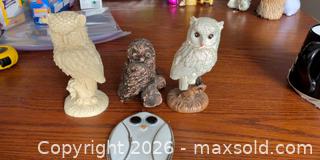 MaxSold Auction: Owl ornaments - 4 - Tay (Ontario, Canada) SELLER MANAGED Downsizing Online Auction - Reeves Road
