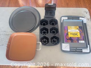 MaxSold Auction: Mixed Bakeware & Cookware Set — 7 Pieces - Raleigh (North Carolina, USA) SELLER MANAGED Downsizing Online Auction - Fern Stone Court