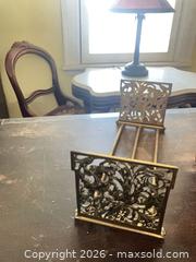 MaxSold Auction: Art Nouveau Expanding Brass Book Holder - Lanark Highlands (Ontario, Canada) SELLER MANAGED Downsizing Online Auction - Markle Road                  