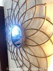 MaxSold Auction: MCM-style ‘Sunburst’ Mirror  - Lanark Highlands (Ontario, Canada) SELLER MANAGED Downsizing Online Auction - Markle Road                  