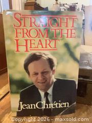 MaxSold Auction: Signed Prime Minister Jean Chrétien Book - Lanark Highlands (Ontario, Canada) SELLER MANAGED Downsizing Online Auction - Markle Road                  