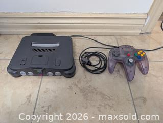 MaxSold Auction: Nintendo 64 (N64) Console Charcoal Gray - London (Ontario, Canada) SELLER MANAGED Downsizing Online Auction - Brock Street