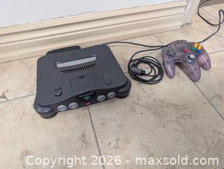 MaxSold Auction: Nintendo 64 (N64) Console Charcoal Gray - London (Ontario, Canada) SELLER MANAGED Downsizing Online Auction - Brock Street