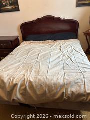 MaxSold Auction: Bed Frame with Wood Headboard and Metal Base (Mattress Not Included) - Toronto (Ontario, Canada) SELLER MANAGED Estate Sale Online Auction - Bridgeland Avenue (STORAGE)