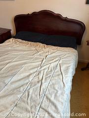 MaxSold Auction: Bed Frame with Wood Headboard and Metal Base (Mattress Not Included) - Toronto (Ontario, Canada) SELLER MANAGED Estate Sale Online Auction - Bridgeland Avenue (STORAGE)
